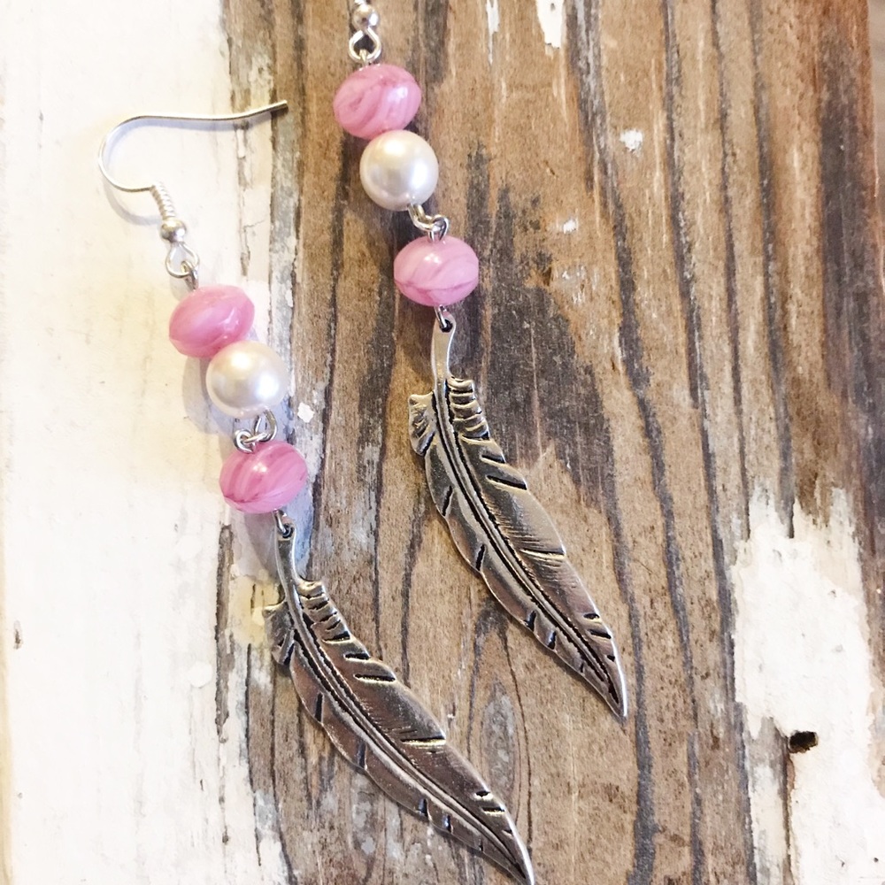Feather earrings